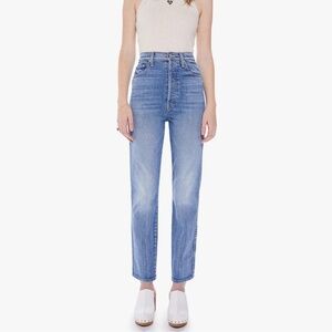 MOTHER Tippy Top Frisky Flood Blue Jeans